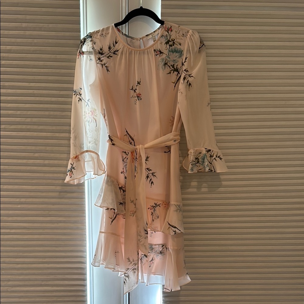 Joie Pink Floral Silk Dress